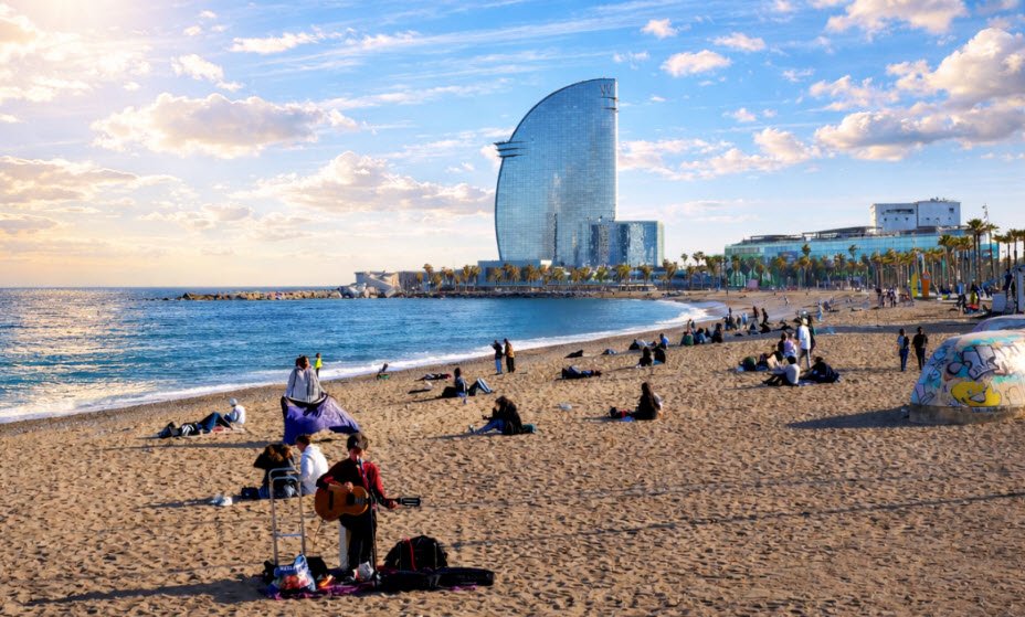 Relax at Barceloneta Beach